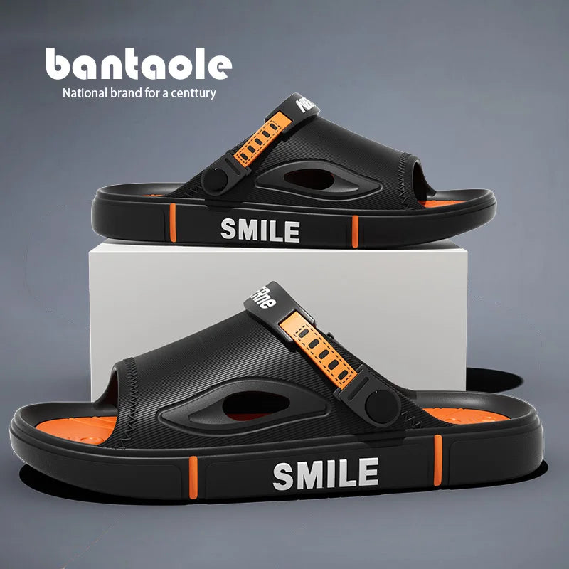 2025 In Vogue New Couple Sandals Non-Slip Lightweight Thick Sole Dopamine Color Beach Shoes For Men Women