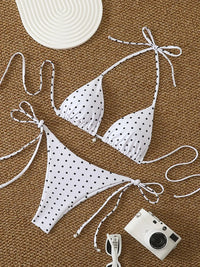 Trend Bikinis 2026 Women's Swimsuit Sexy Pearl Micro Bikinis Sets Dot Print Female Swimwear for Woman Bathing Suits Beachwear