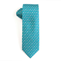 Tailor Smith 100% Silk Ties For Men Handmade Necktie With Animal Pattern Tie Father's Day Birthday Gift Tie