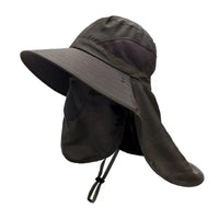 Outdoor Fishing Hat With Neck Flap Uv Protection Foldable Bucket Hats For Men Women Cycling Hiking Wide Brim Summer Sunshade Cap