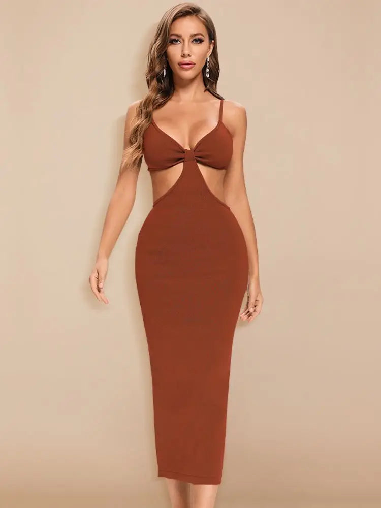 BEAUKEY Red Summer Women White Khaki Dress Bodycon Black Sexy Brown Club Celebrity Evening Hollow Party Maxi Dresse Ankle Length BEAUKEY Red Summer Women White Khaki Dress Bodycon Black Sexy Brown Club Celebrity Evening Hollow Party Maxi Dresse Ankle Length