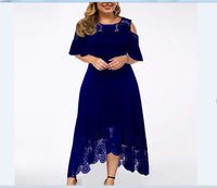 2025 Women's Lace Stitching Ruffle Short-Sleeved Strapless Dress Elegant Ladies' Summer Evening Club Party Dresses Woman Vestido