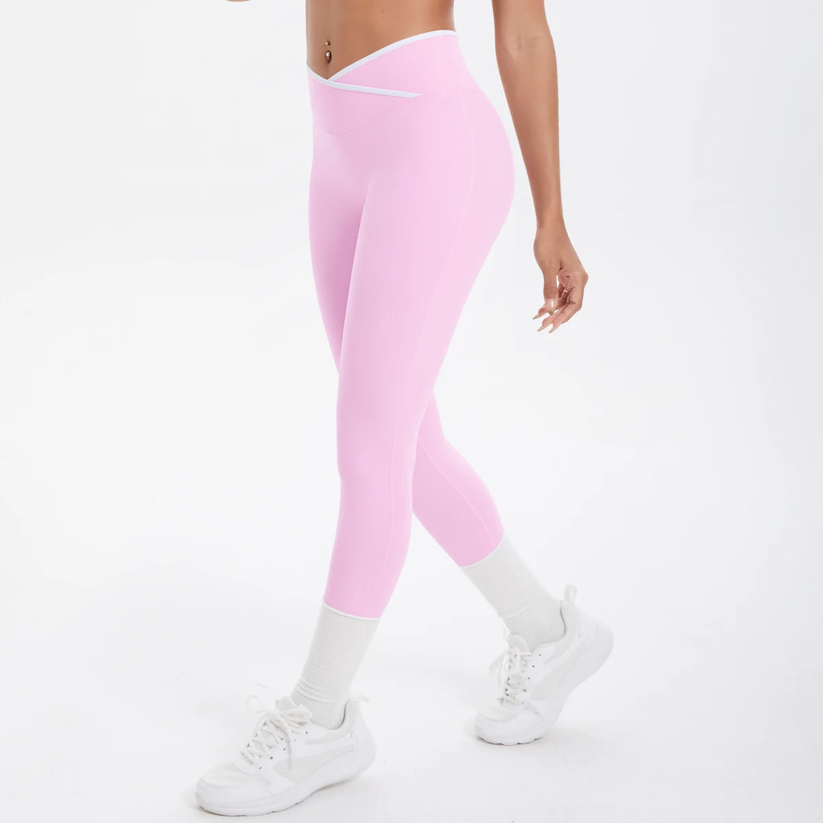 Women Cross High Waisted Sports Suit Breathable Fitness Running Workout Yoga Set Casual Pilates Sportwear Leggings
