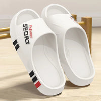 Men's Summer Thong Slippers Thick Bottom Anti-Slip Deodorant EVA Wear-Resistant Breathable Slip-On Sandals