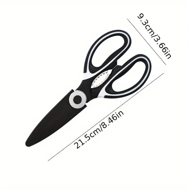 Multifunctional Scissors Kitchen Stainless Steel Scissors Chicken Bone Meat Fish Killing Dedicated Household Gadgets Scissors