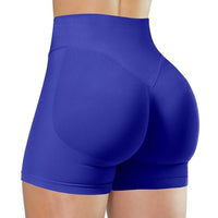 Summer High Waisted Yoga Shorts for Women Fashionable and Sexy Running Fitness Pants Solid Color Yoga Leggings Elastic Tights