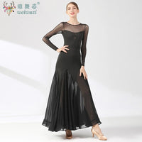 Ballroom Dance Performance Dresses Women Simple Style Waltz Dancing Wear Adult Elegant Ballroom Competition Social Dancing Dress