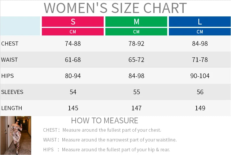 CUTENOVA Fall New Colorful Printed Women'S Jumpsuit  One-Shoulder Strapless Long Sleeves Slim Fit Elastic Ankles Jumpsuit Female