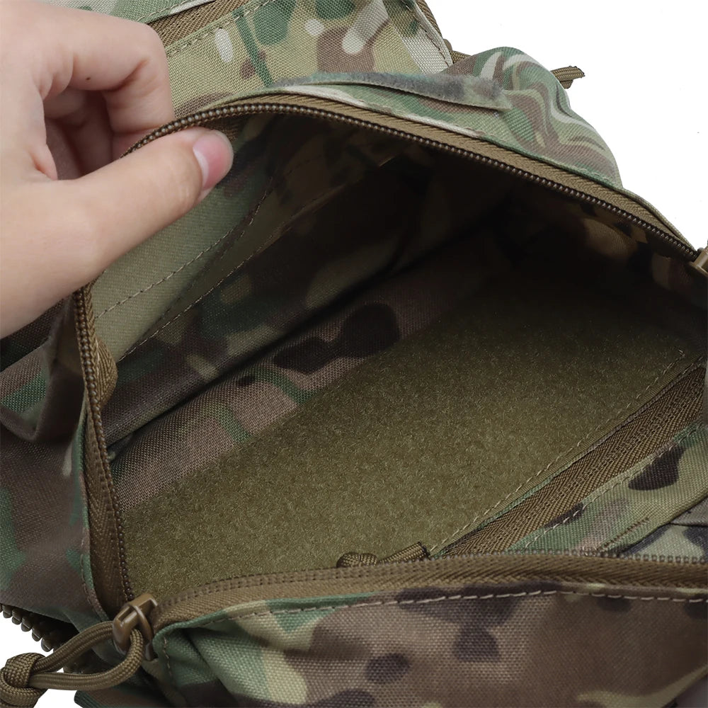V5 FCPC Tactical Vest Backplate Supplement Sub-package Militar Airsoft Hunting Vest Plate Carrier Mag Double Sundries Pouch