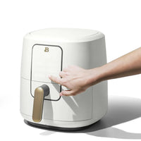 Beautiful 6 Quart  creen Air Fryer, White Icing by Drew Barrymore