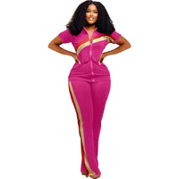 Tracksuit Women Pants Set Two Piece Set Autumn Winter Zipper Jacket Tops Suits Jogging Vintage Patchwork Outfits Y2k Streetwear