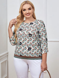 Women Plus Size Woven Spring And Autumn Fashionable Top