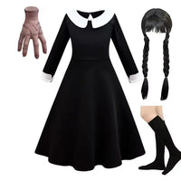 Black Dress Girls Role Playing Halloween Costume Cosplay Apparel