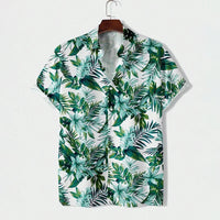 Summer 3d graffiti print shirt Casual fashion business men Hawaiian shirt Women Holiday button shirt ropa de hombre
