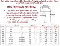 Mens Military Cargo Shorts 2023 Brand New Army Camouflage Tactical Shorts Men Cotton Loose Work Casual Short Pants Plus Size