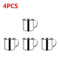 1/5/10PCS 200ML Stainless Steel Mug Coffee Cup Insulated Cup Keep Drinks Hot Camping Travel Mug Milk Tea Cup Tumbler Water Mug