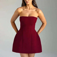 Giyu Sexy Club Party Dresses Women 2024 Summer Dress Elegant Short Mini Dress Backless Sleeveless A Line Slim Vestidos