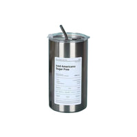 20 Oz Latte Coffee Cup, 304 Stainless Steel Iced Drink Cup with Straw and Lid, Insulated Cup, Cooling Vacuum Drinkware Reusable.