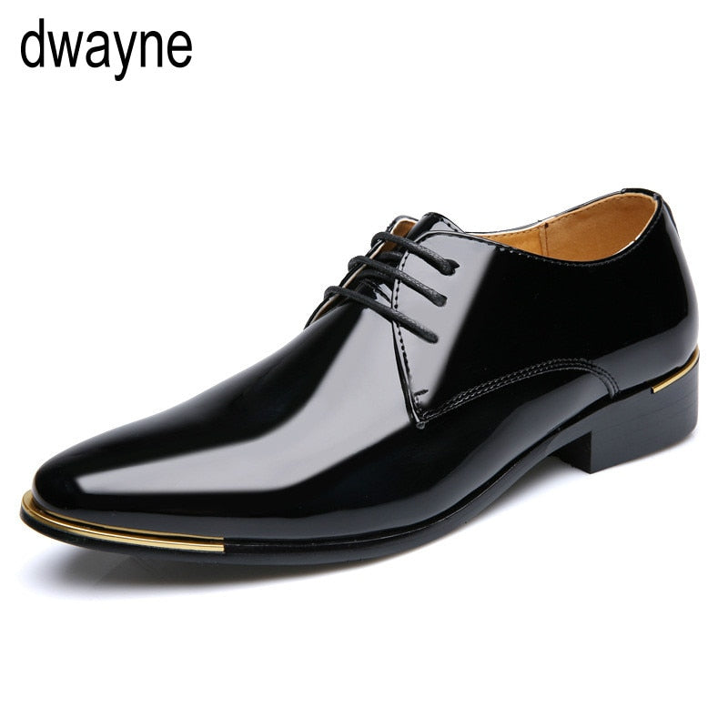 formal shoes men classic Patent leather wedding shoes men office coiffeur moda italiana men dress shoes leather erkek ay 657