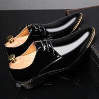 formal shoes men classic Patent leather wedding shoes men office coiffeur moda italiana men dress shoes leather erkek ay 657