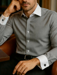 Men's Shirt Button Shirt Casual Shirt Black Red Blue Long Sleeve Striped Lapel Daily Vacation Wear Fashion Casual Tops Shirt