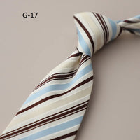 8CM Formal Striped Neckties For Men Suit Professional Gentleman Polyester Paisley Neck Tie Male Groomsman Wedding Party Cravat