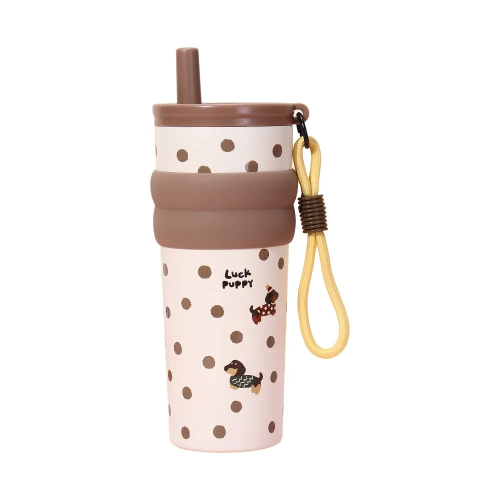 Eco-Friendly Stainless Steel Insulation Cup High-Capacity Leak-Proof Vacuum Flask Large Capacity 600ml Vacuum Cup Office