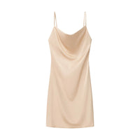 TRAFZA Women Sexy Satin Mini Dress Suspender Backless Slim Dress New 2025 Spring Summer Fashion Glamorous Date Holiday Dress