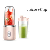Portable Electric Juicer Cup USB Rechargeable Handheld Smoothie Blender Fruit Mixers Milkshake Maker Machine Food Grade Stirring