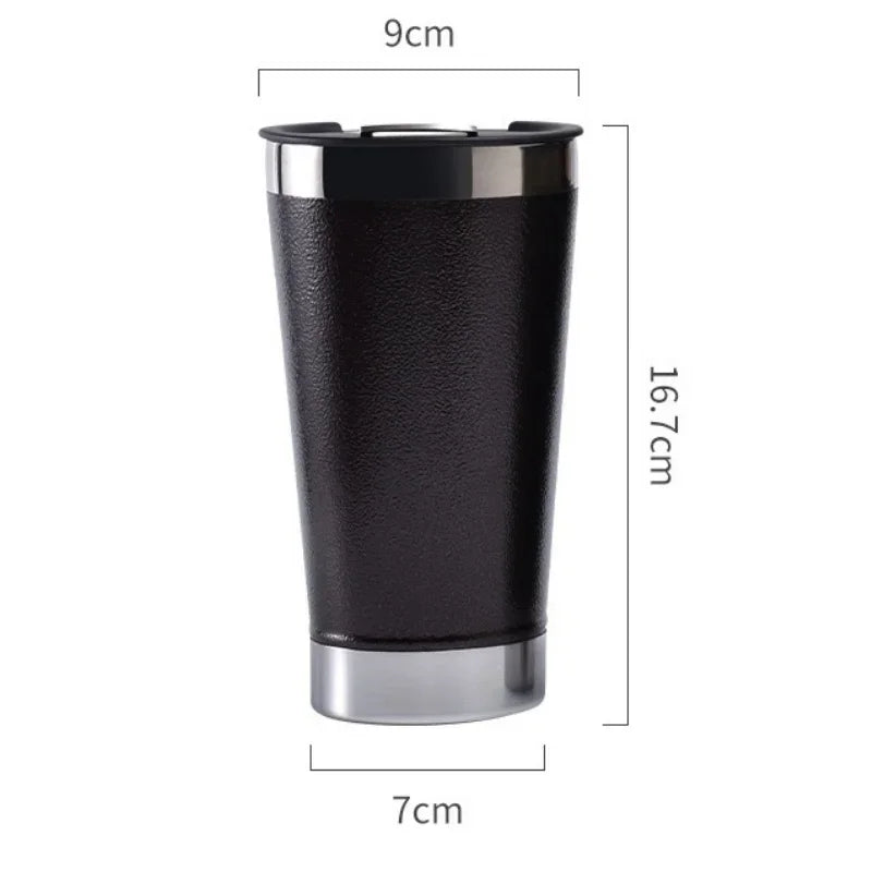 Stainless Vacuum Insulated Cup Double Wall Beer Mug Bottle Opener Car Coffee Cup Portable Travel Tumbler Hot/Cold Drinkware Cup
