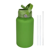 PuraCool Custom Water Bottle 650ml/22oz Insulated Thermos Personalized Tumbler Flask with Straw