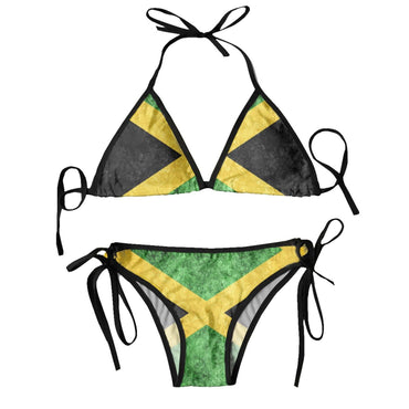 Sexy Brazilian Thong Bikini Mujer Swimwear Women 2023 Jamaica Flag Summer Beachwear