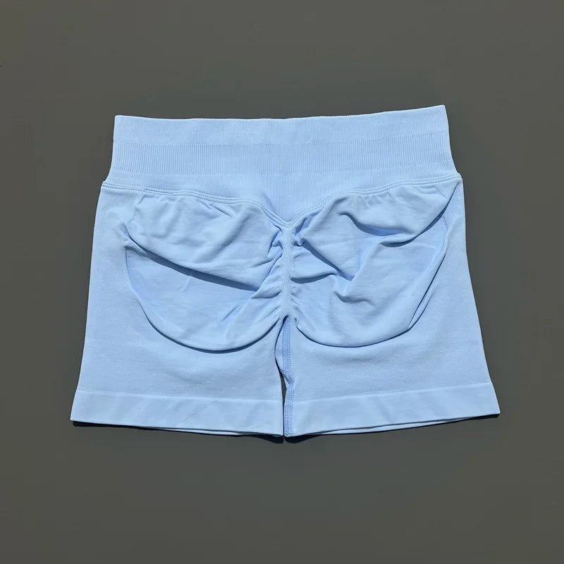 Gym Shorts Women Fitness Sports Biker Shorts High Waist And Waist Tightening Yoga Shorts Workout Scrunch Butt Seamless Leggings