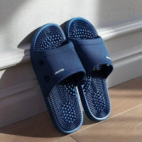 Summer Non Slip Solid Color Slippers for Men PVC material  Massage Comfortable Durable Bathroom Shoes Cool Pool
