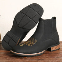 Boots for Men Chelsea Boots Embroidered Mens Boots Man Shoes Vintage Boot