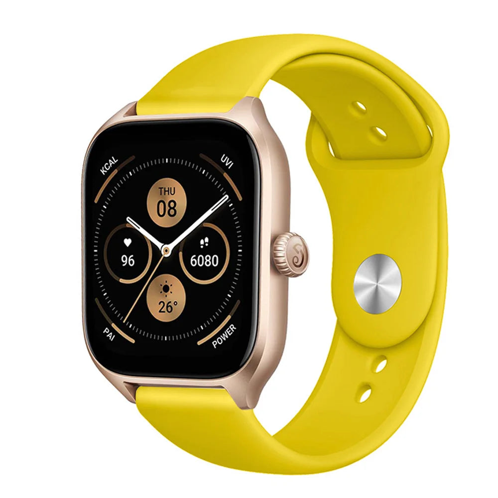 20mm/22mm Silicone band For Amazfit GTS 3/2/2e/GTS2 Mini/GTR 42mm/47mm/GTR 3/3 Pro/2/2e Sport Watch Bracelet Amazfit bip 6 strap