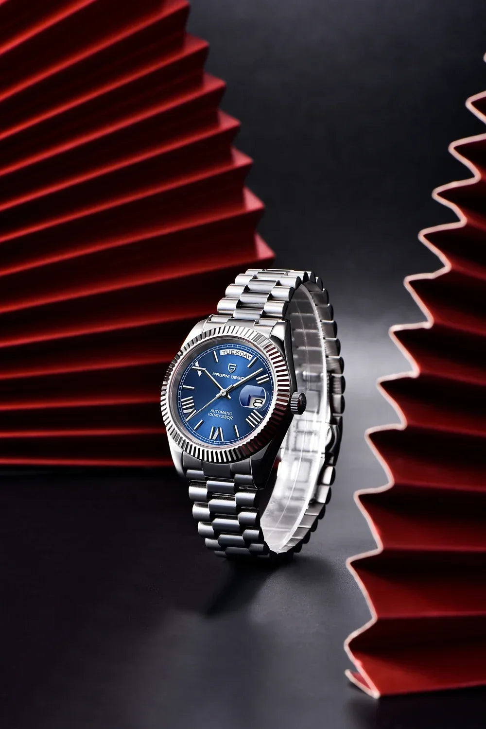 2025 New PAGANI DESIGN Luxury Men Mechanical Watches Rose Gold Automatic Watch For Men AR Sapphire Mirror Sports Clock Man Gifts