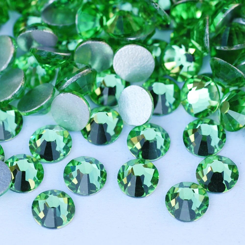 YANRUO 2058 Top Non Hotfix Flat Back Rhinestones Glass DIY Cold Fixation Nail Art Decorations Stones And Crystals Strass Crafts