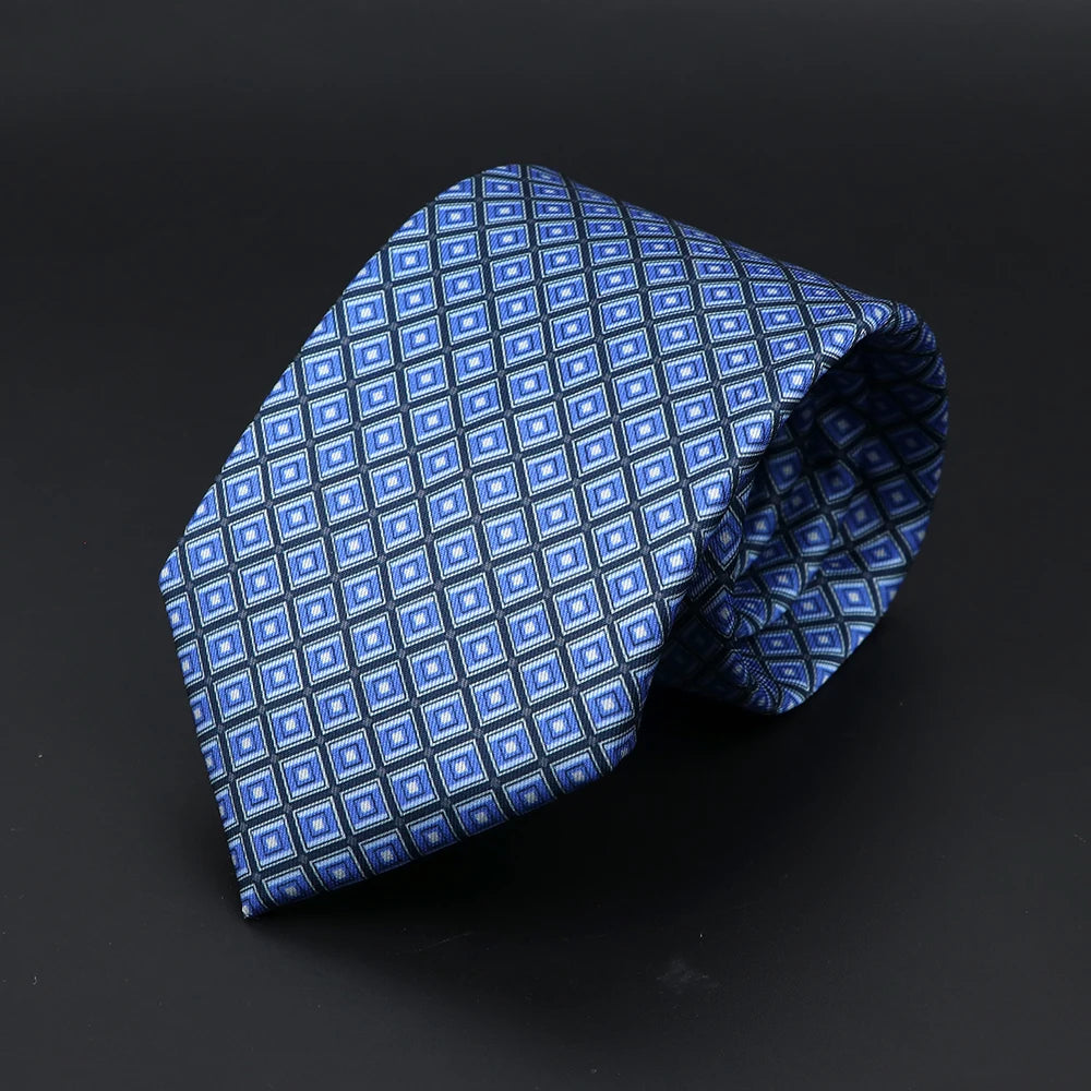 Fashion Men's 7.5cm Silk Tie Super Soft Bohemian Style Dot Chic Novelty Red Blue Necktie Suit Shirt Luxury Banquet Accessories