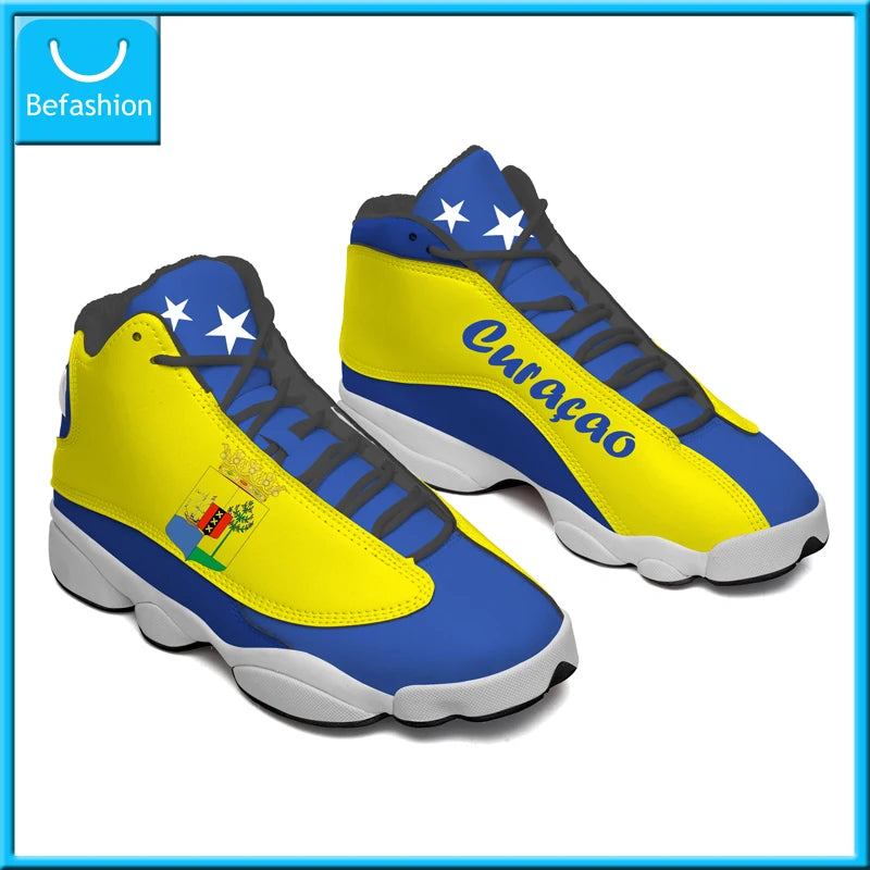 America Cup Flag Print Cool Men Basketball Sneakers Custom POD Tennis Shoes for Male Teens Personalized Sport Shoes Dropshipping