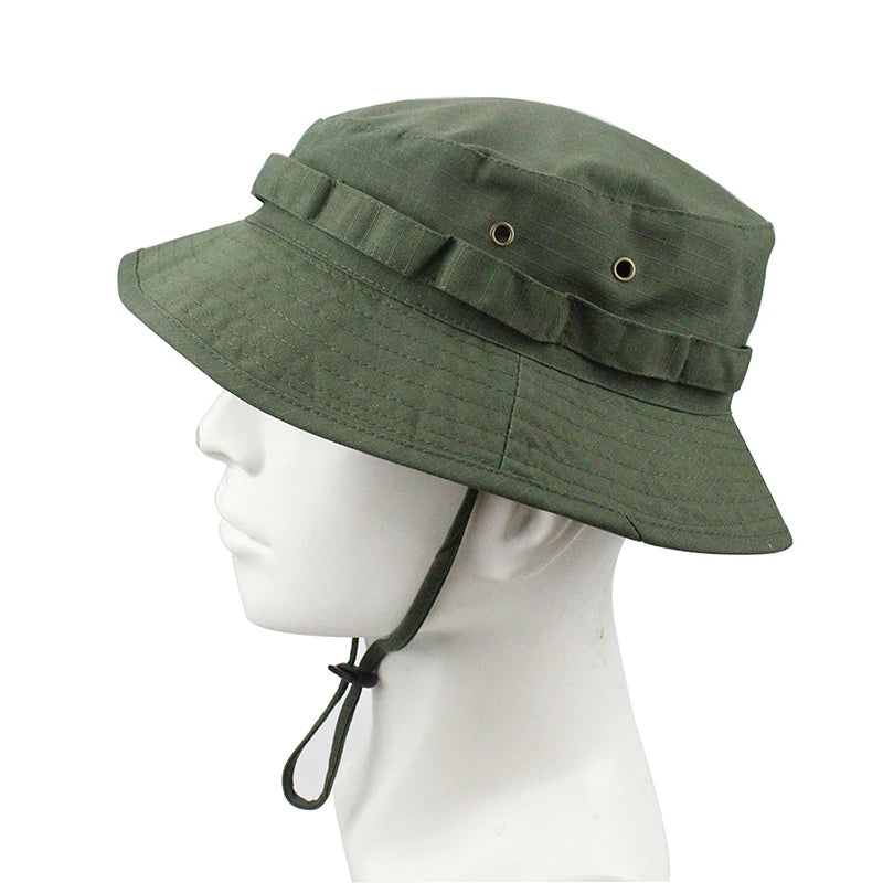Sun Hats for Men Women Bucket Hat Boonie Hat Foldable Sunshine Protection Hiking Beach Fishing Summer Safari with Windproof Cord