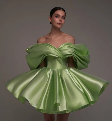 Eightree Sexy Short A-Line Evening Dresses 2026 Off The Shoulder Mini Prom Dress Women Party Coktail Ball Prom Gowns Customized