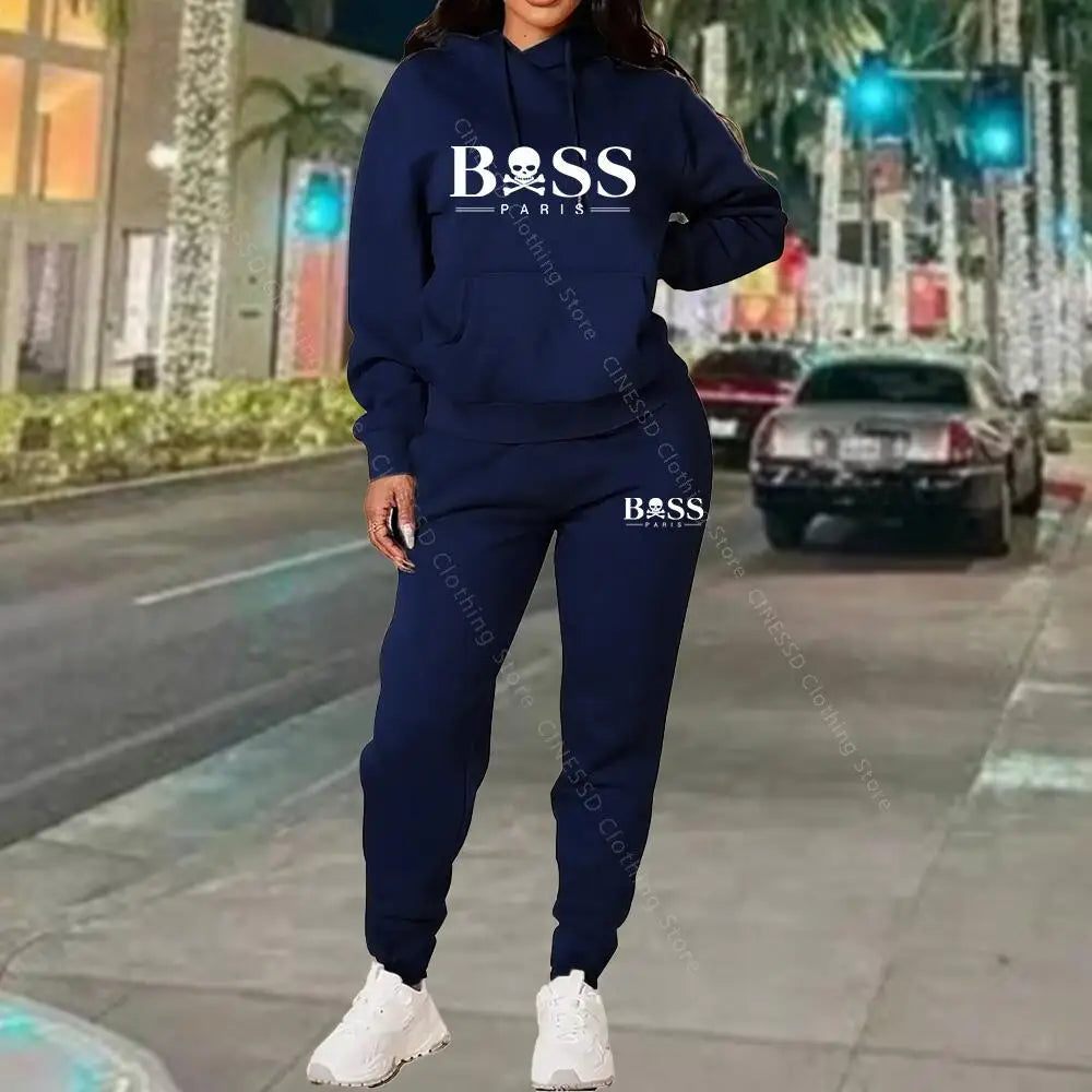 2026 New Women's Tracksuit Sweatshirt Sweatpant High Quality Outfits Suit Designer Luxury Autumn Winter Clothing Women Pants Set
