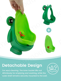 Cute Frog Potty Training Urinal Boy With Fun Aiming Target, Toilet Urinal Trainer, Children Stand Vertical Pee Infant Toddler