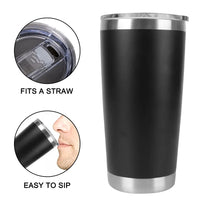Stainless Steel Skinny Tumblers with Lids Double Wall Vacuum Insulated Travel Mug Reusable Water Coffee Cup for Cold Hot Drinks