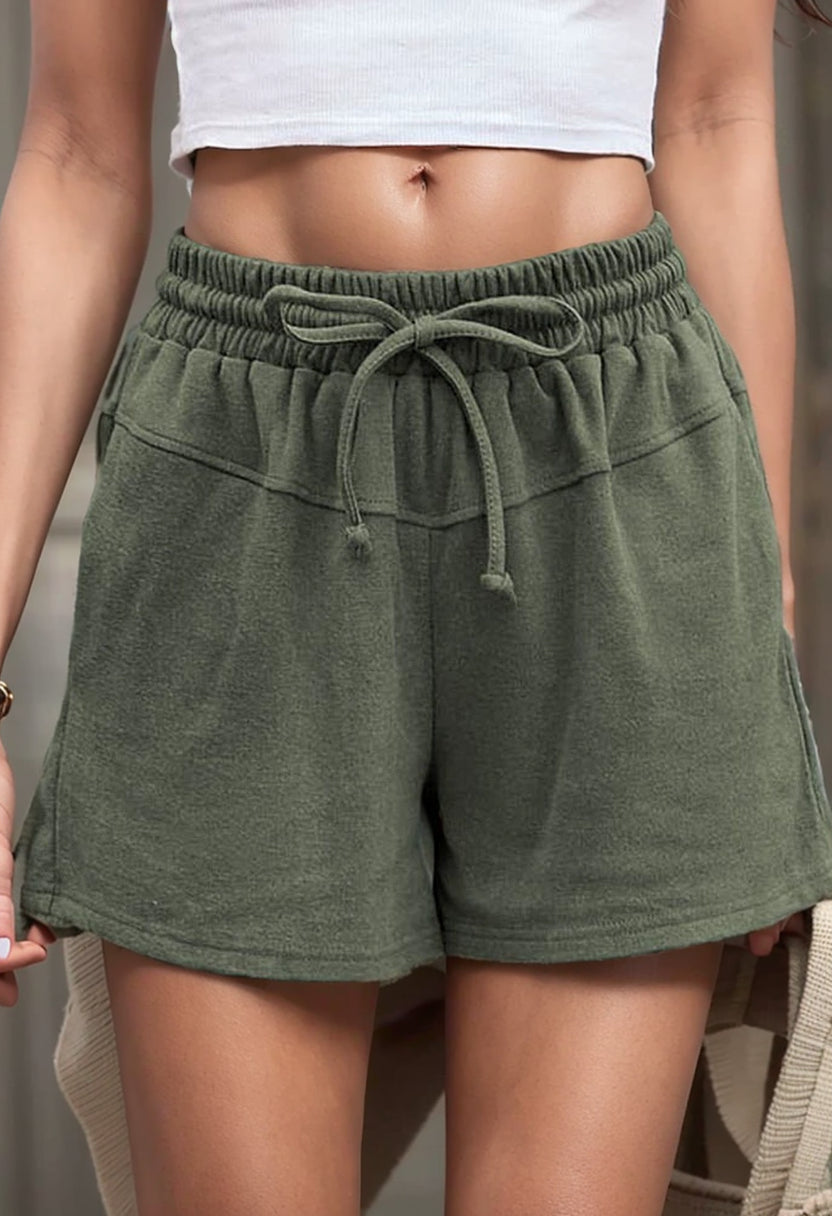 Fashion Loose Casual Summer Shoelace Waist-Tight Shorts