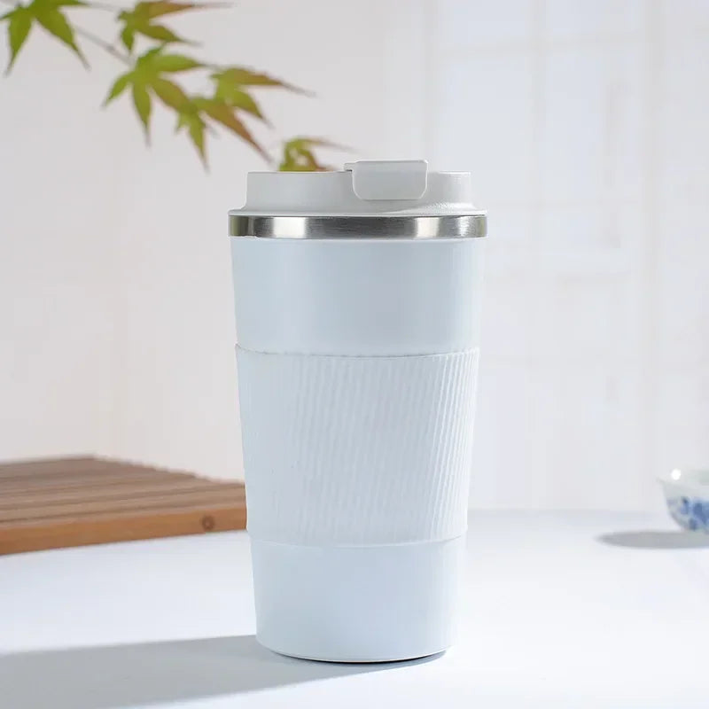380ml 510ml Stainless Steel Coffee Cup Thermos Mug Garrafa Termico Caneca Termica Cafe Copo Non-slip Travel Car Insulated Bottle