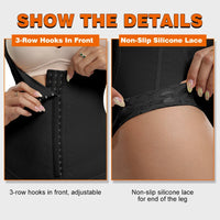 Postpartum Bodysuit Shapewear Women Tummy Control Butt Lifter Faja Body Shaper Open Crotch With Hooks Design
