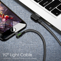 Mcdodo USB Cable Lightning Fast Charging Data Cord For iPhone 14 13 12 11 Pro Max X IOS 90 Degree Right Angle Phone Charger Line