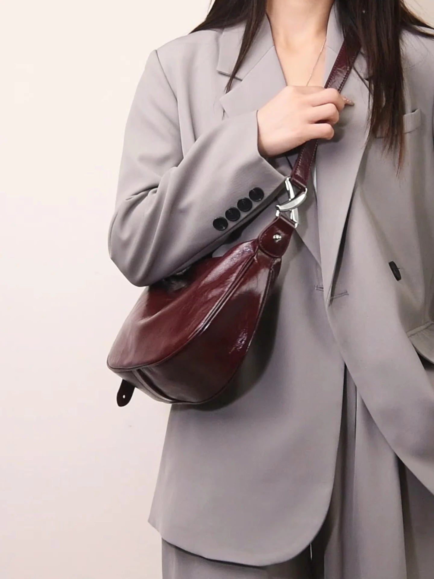 Women bags genuine leather Handbag minimalist retro Handheld Tote Daily Use Commuting Single Shoulder Crossbody Bag for Ladies